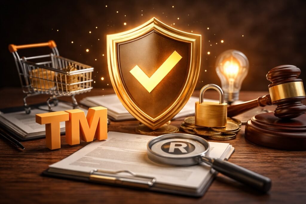 الفرق بين العلامة التجارية والاسم التجاري والحقوق القانونية لكل منهما